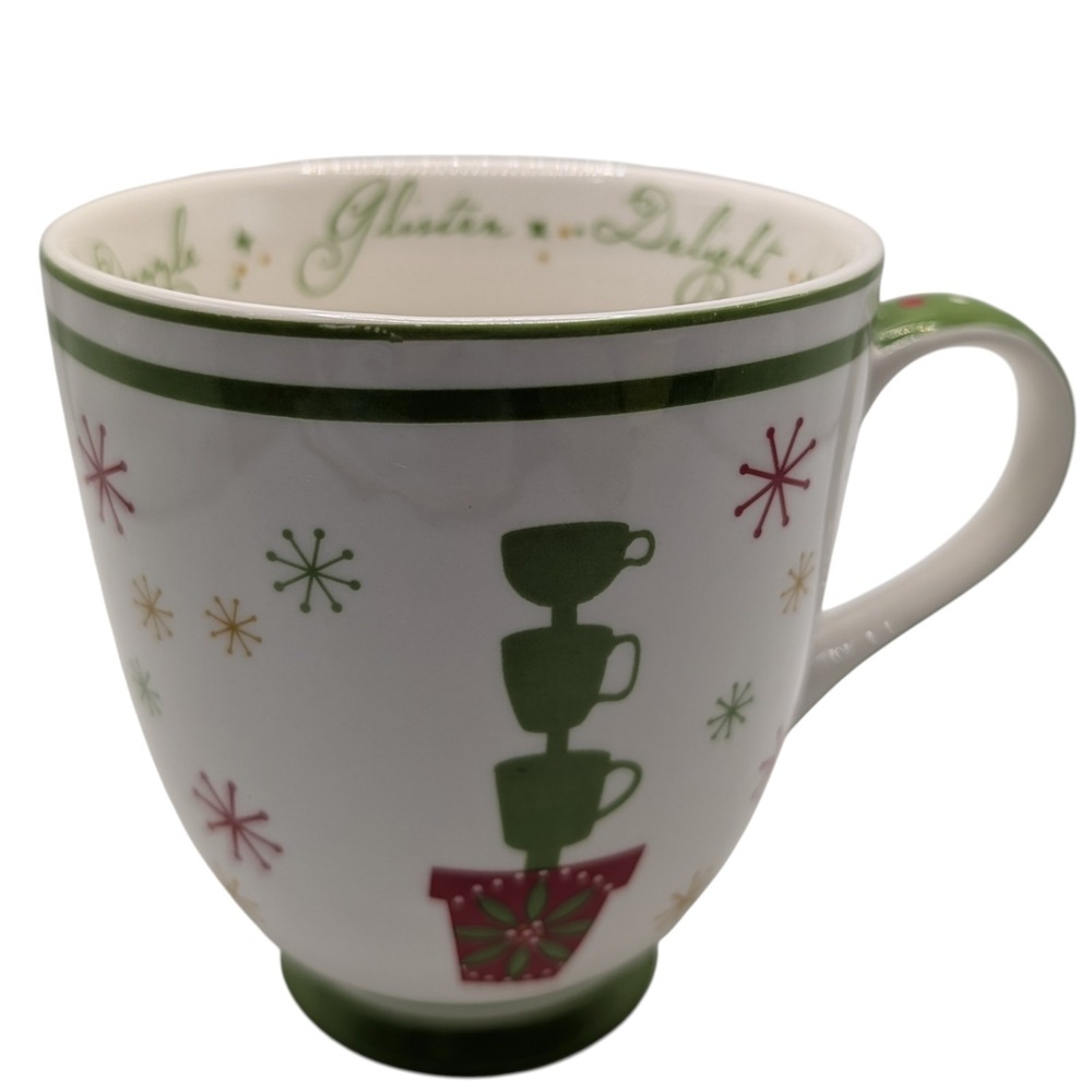 Vintage Starbucks Coffee‎ Mug Holiday 2006 Dazzle Glisten Delight Sixteen Ounce